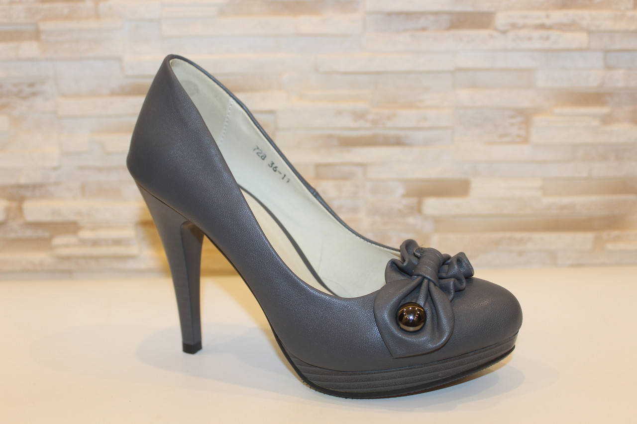 Туфли женские серые на каблуке Т629, Серый
Туфли женские серые на каблуке Т629, Серый