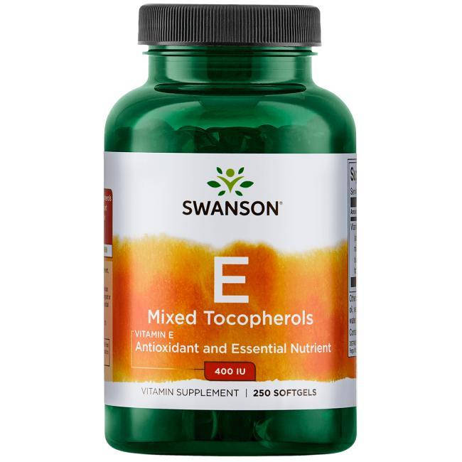 Swanson Premium Vitamin E Mixed Tocopherols Витамин Е смесь токоферолов 400 ед (268 mg) 250 ЖК
Swanson Premium Vitamin E Mixed Tocopherols Витамин Е смесь токоферолов 400 ед (268 mg) 250 ЖК