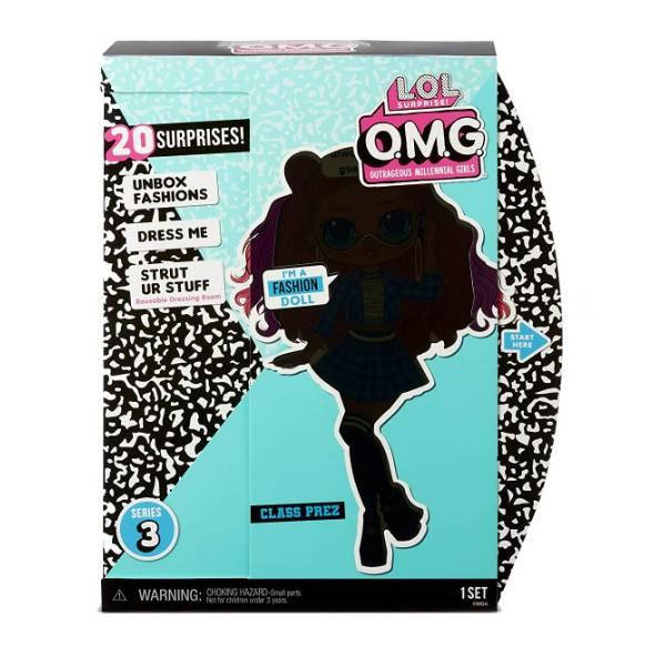 L.O.L. Surprise! S3 Модная фэшн кукла сюрприз Отличница 567202 O.M.G. Class Prez Fashion Doll with 20
L.O.L. Surprise! S3 Модная фэшн кукла сюрприз Отличница 567202 O.M.G. Class Prez Fashion Doll with 20
