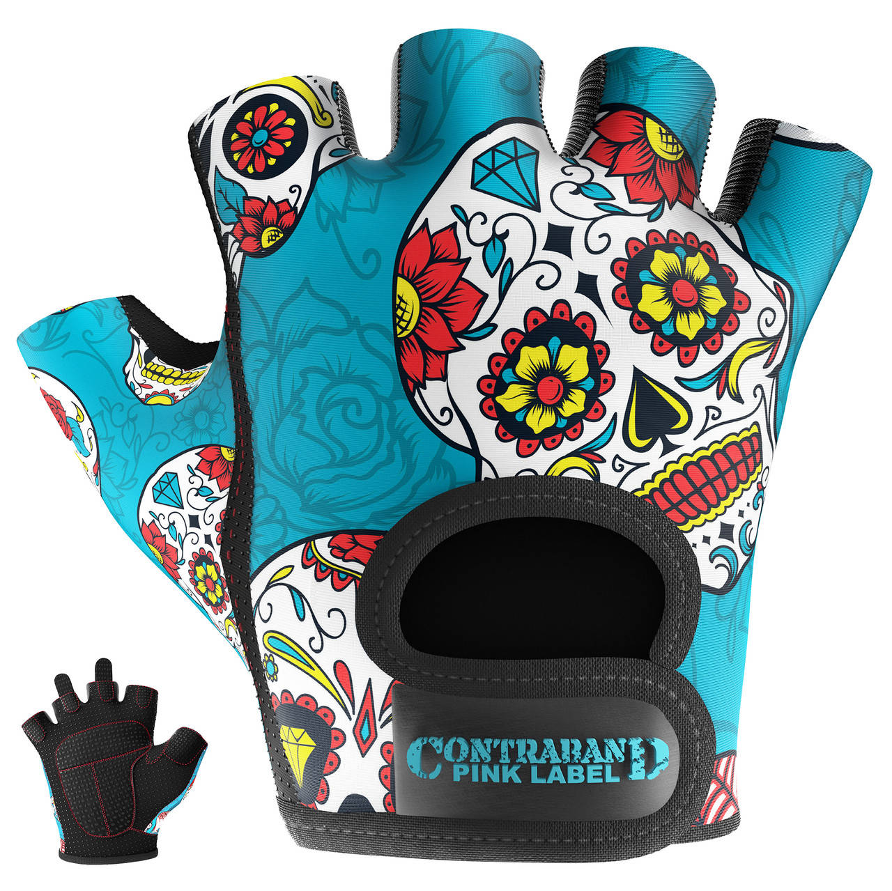 Женские перчатки для фитнеса Contraband Pink Label 5237 Sugar Skull Gloves M, Бирюзовый
Женские перчатки для фитнеса Contraband Pink Label 5237 Sugar Skull Gloves M, Бирюзовый