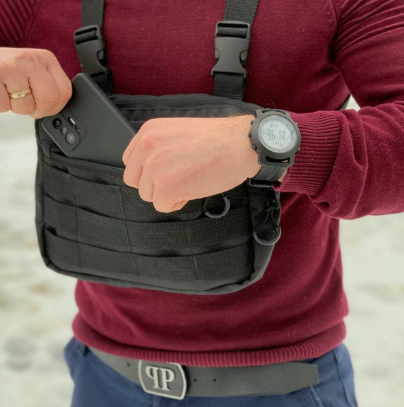Тактическая нагрудная cумка-мессенджер мужская из ткани Cordura 1000D. Сумка жилет., Черный
Тактическая нагрудная cумка-мессенджер мужская из ткани Cordura 1000D. Сумка жилет., Черный