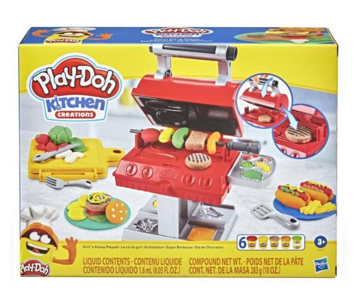 Play-Doh Kitchen Creations Grill 'n Stamp F0652 Hasbro Плей до Плейдо Тісто Тесто Лепка Ліплення Ліпка, Разные цвета
Play-Doh Kitchen Creations Grill 'n Stamp F0652 Hasbro Плей до Плейдо Тісто Тесто Лепка Ліплення Ліпка, Разные цвета