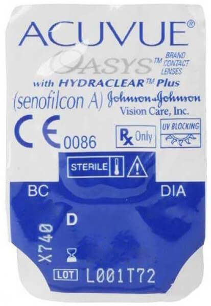 Контактные линзы Johnson&Johnson ACUVUE OASYS with HYDRACLEAR Plus (BC=8.8, DIA=14.0) 1 линза
Контактные линзы Johnson&Johnson ACUVUE OASYS with HYDRACLEAR Plus (BC=8.8, DIA=14.0) 1 линза