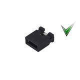 Перемычка джампер, открытая, шаг 2,0 мм, Черный 
Перемычка джампер, открытая, шаг 2,0 мм, Черный