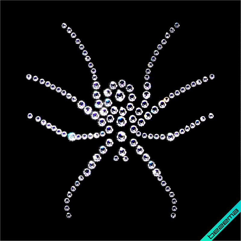 Наклейки на топы Паук (Стекло,2мм-бел.,3мм-бел.,5мм-бел.)