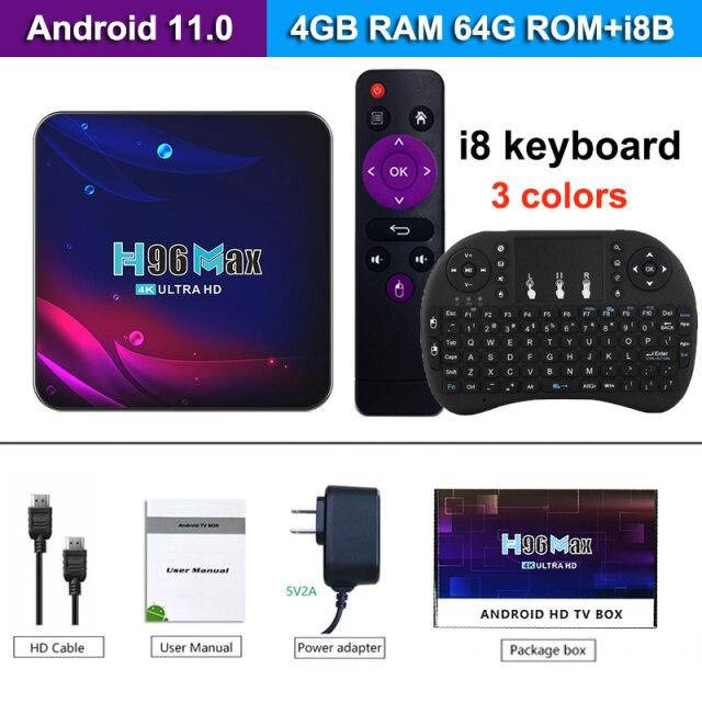 Смарт ТВ приставка H96 Max 4gb/64gb Андроид 11 Ultra HD SmartTV Android TV box + клавиатура
Смарт ТВ приставка H96 Max 4gb/64gb Андроид 11 Ultra HD SmartTV Android TV box + клавиатура