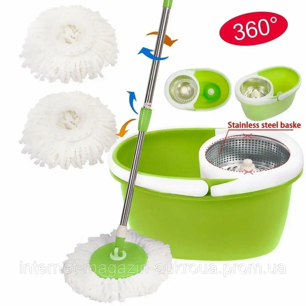 Швабра с ведром и отжимом Magic Mop 360° DL152, турбо швабра, швабра-лентяйка, Разные цвета
Швабра с ведром и отжимом Magic Mop 360° DL152, турбо швабра, швабра-лентяйка, Разные цвета