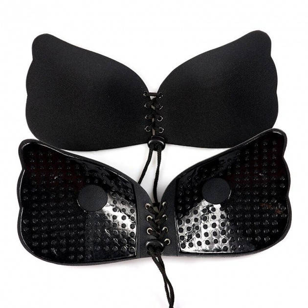 Невидимый силиконовый бюстгальтер Fly Bra Black, без бретель на шнуровке, Черный
Невидимый силиконовый бюстгальтер Fly Bra Black, без бретель на шнуровке, Черный