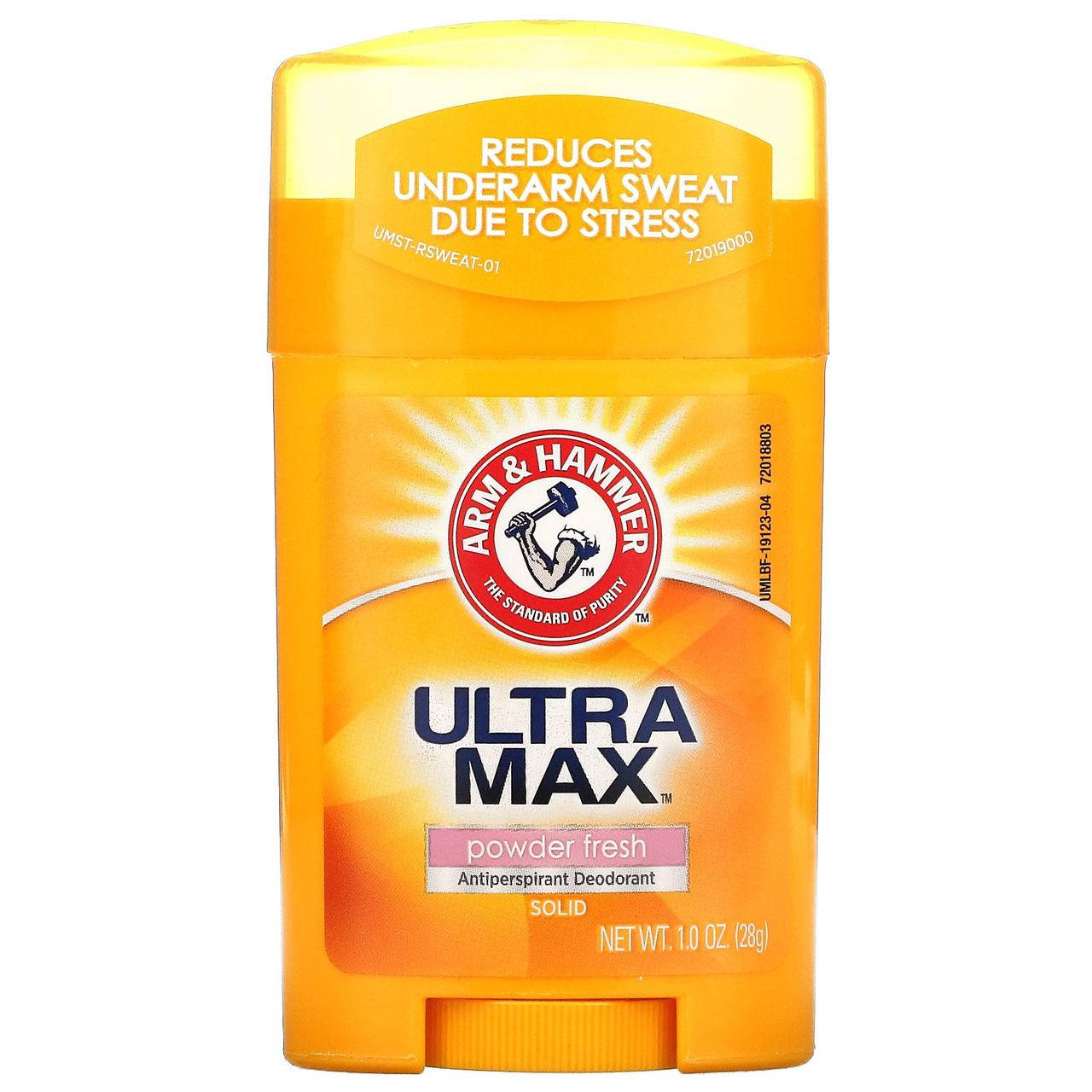 Твердый дезодорант-антиперспирант для мужчин, свежий аромат, 28 г Arm & Hammer, UltraMax
Твердый дезодорант-антиперспирант для мужчин, свежий аромат, 28 г Arm & Hammer, UltraMax