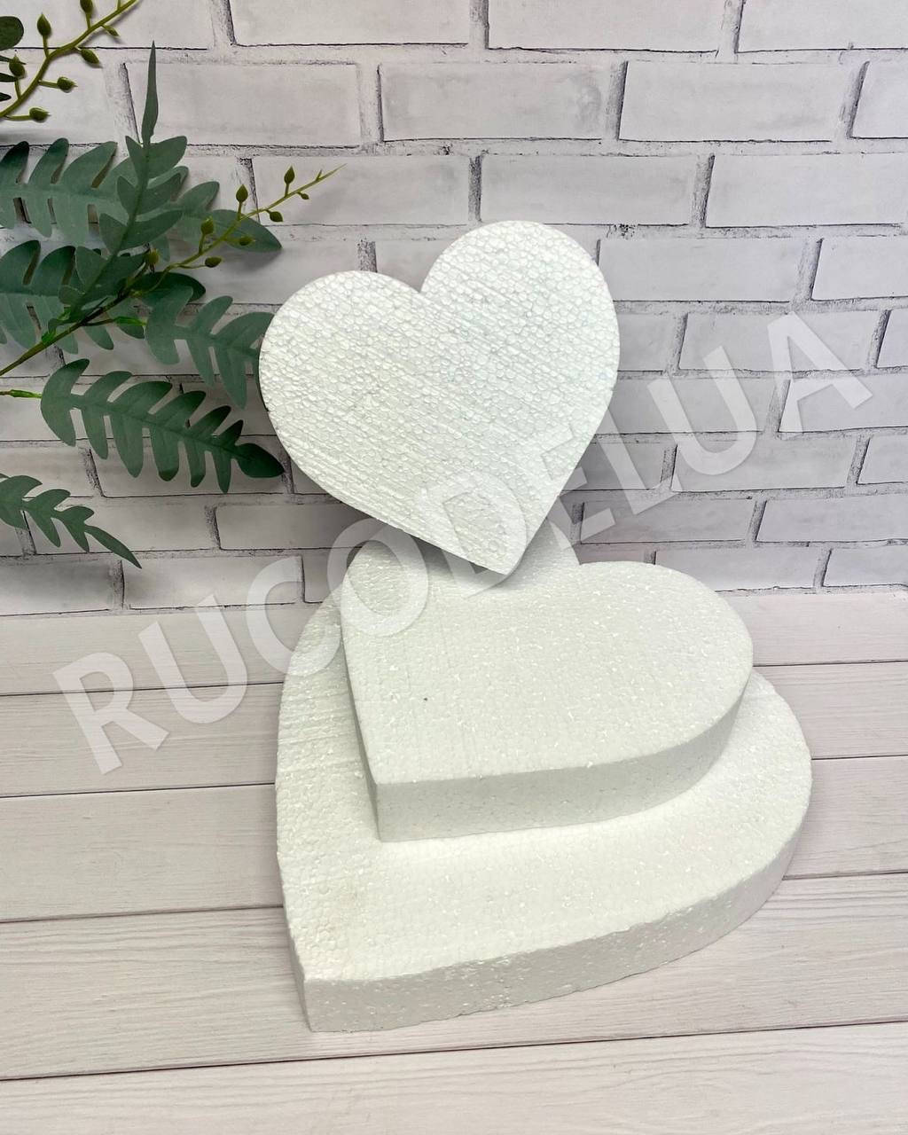 Основа з пінопласту серце (24*23*5 см). Вироби з пінопласту. Заготовка пінопластова серце
Основа з пінопласту серце (24*23*5 см). Вироби з пінопласту. Заготовка пінопластова серце