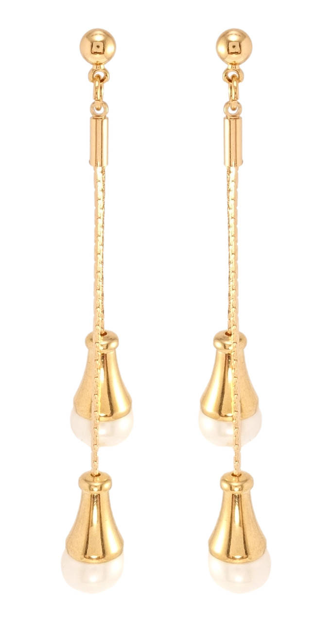 Серьги Xuping Позолота 18K подвески на гвоздиках "Жемчужные колокольчики на цепочке"
Серьги Xuping Позолота 18K подвески на гвоздиках "Жемчужные колокольчики на цепочке"