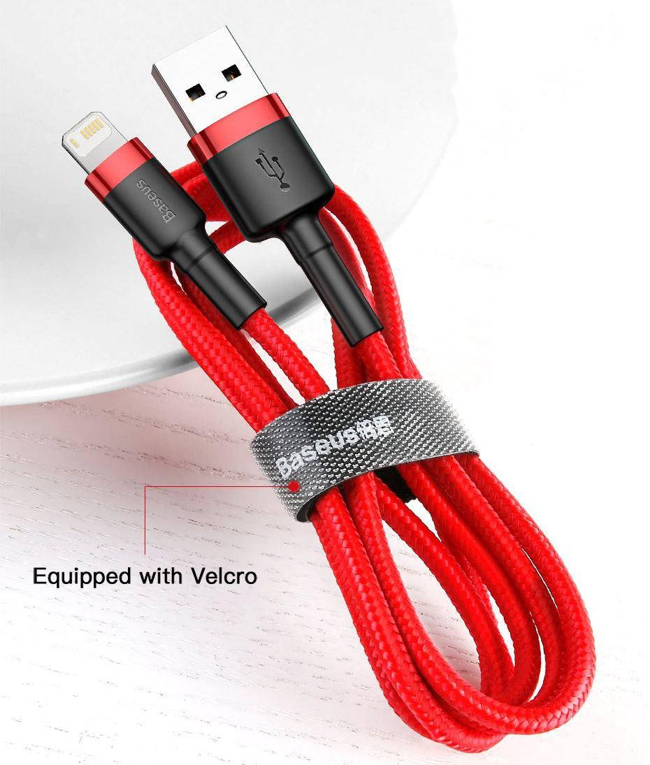 Кабель Baseus Cafule Cable USB Lightning (iPhone) 2.4A 0.5 m Red+Black быстрая зарядка и передача данных айфон, Красный
Кабель Baseus Cafule Cable USB Lightning (iPhone) 2.4A 0.5 m Red+Black быстрая зарядка и передача данных айфон, Красный