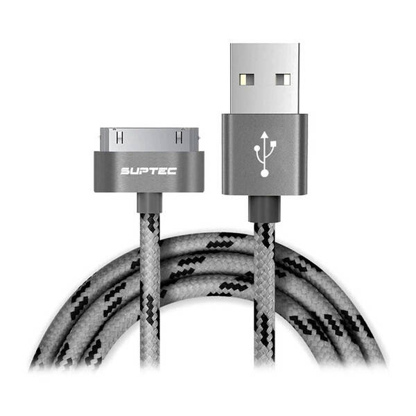 Зарядный кабель iLoungeMax Suptec 30-pin to USB Type-A Gray для iPhone 4 | 4S | iPad 3 | 2 | iPod (1m.), Серый
Зарядный кабель iLoungeMax Suptec 30-pin to USB Type-A Gray для iPhone 4 | 4S | iPad 3 | 2 | iPod (1m.), Серый