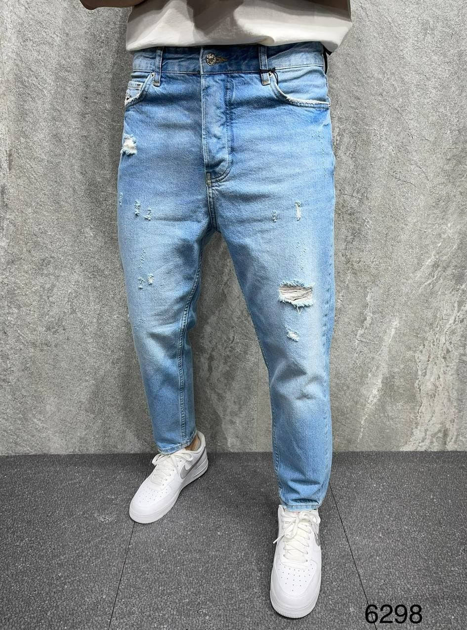 Турецкие МОМ Jeans прямые, мужские Мом джинсы светло синего цвета (синие) рваные Турция 30
Турецкие МОМ Jeans прямые, мужские Мом джинсы светло синего цвета (синие) рваные Турция 30