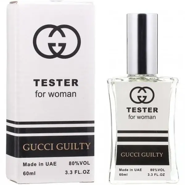ТЕСТЕР ЖІНОЧИЙ GUCCI GUILTY, 60 МЛ 
ТЕСТЕР ЖІНОЧИЙ GUCCI GUILTY, 60 МЛ