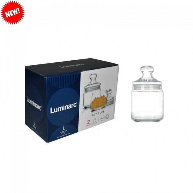 Набор банок стеклянных с крышкой Luminarc Plain 500мл 2шт 
Набор банок стеклянных с крышкой Luminarc Plain 500мл 2шт