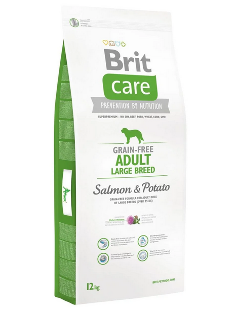 Brit Care Adult Large Breed Salmon 1кг (на вес) беззерновой корм с лососем для собак крупных пород
Brit Care Adult Large Breed Salmon 1кг (на вес) беззерновой корм с лососем для собак крупных пород