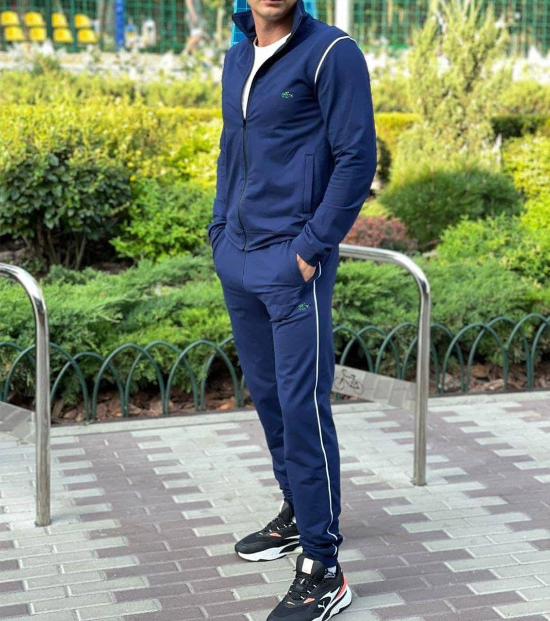 Мужской спортивный костюм для прогулок и спорта Lacoste Лакоста Брендовые спортивные костюмы М XXL, Синий
Мужской спортивный костюм для прогулок и спорта Lacoste Лакоста Брендовые спортивные костюмы М XXL, Синий