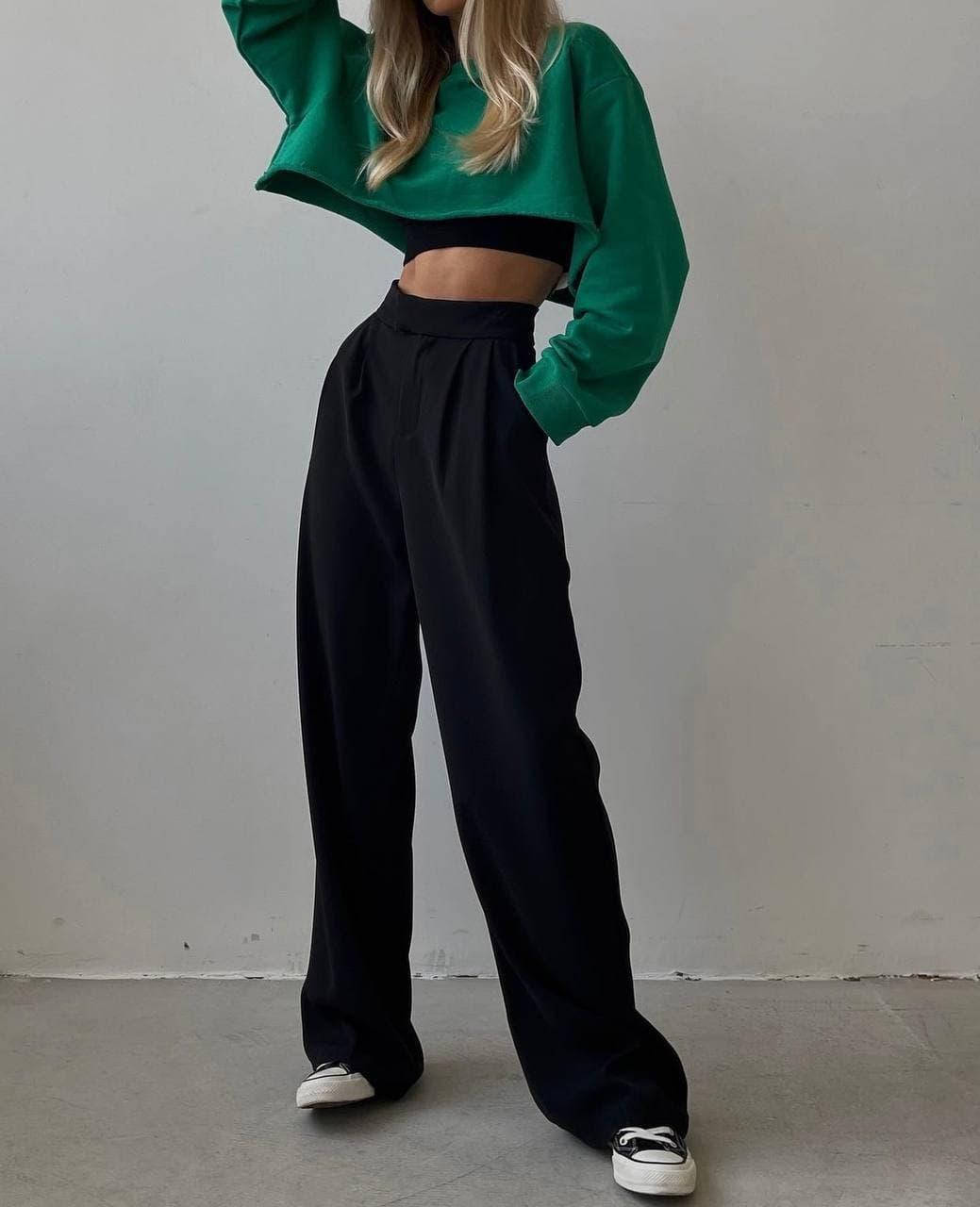 Брюки палаццо, Черный
Брюки палаццо, Черный