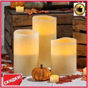 Набор светодиодных электронных свечей 3в1 с пультом управления Led Candles лампочка свеча на 12 цветов +таймер
Набор светодиодных электронных свечей 3в1 с пультом управления Led Candles лампочка свеча на 12 цветов +таймер