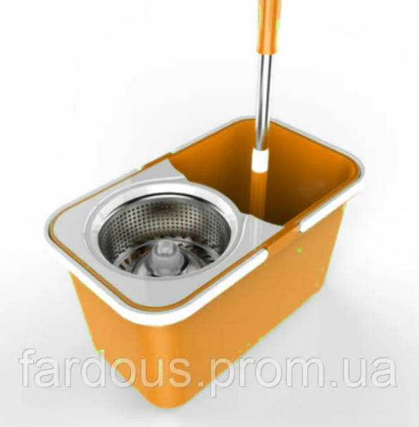 УЦЕНКА. Швабра Spin and Go с металлическим отжимом и ведром для мытья пола. Оранжевый
УЦЕНКА. Швабра Spin and Go с металлическим отжимом и ведром для мытья пола. Оранжевый
