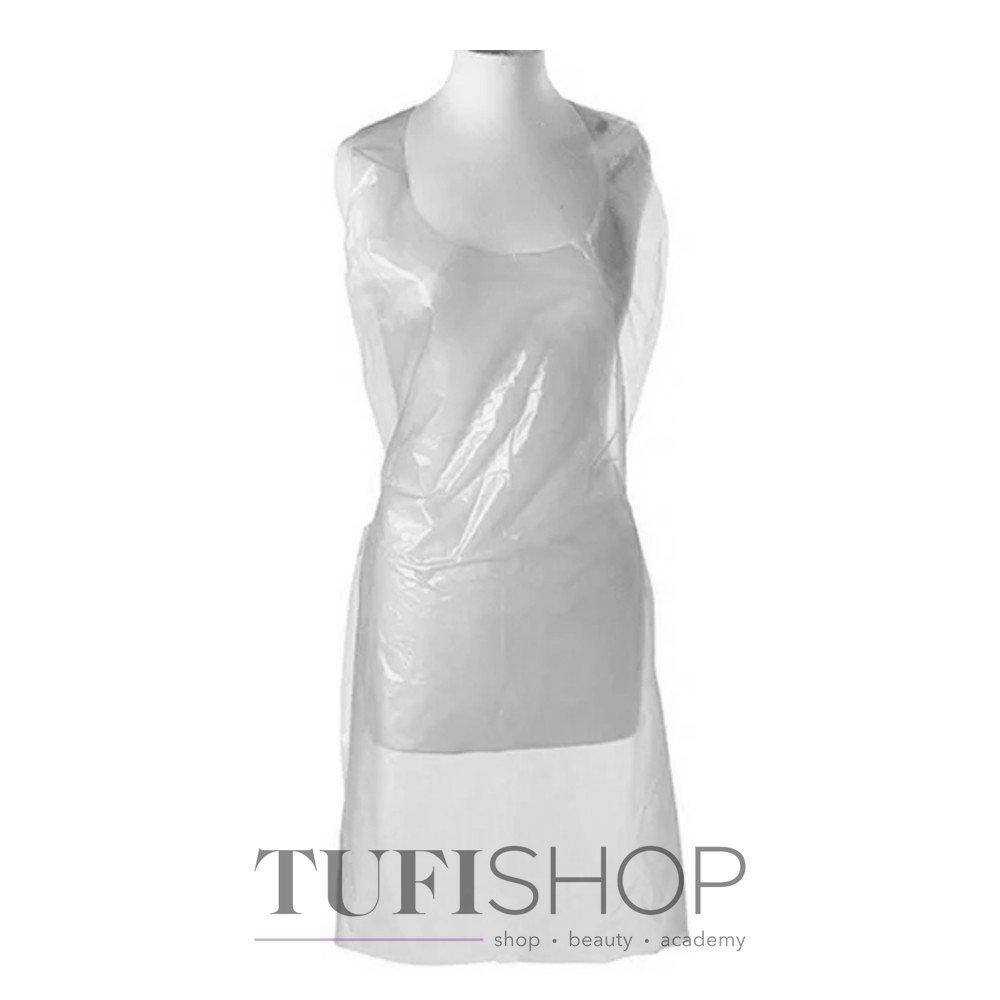 Фартук одноразовый Panni Mlada 0.8*1.25 м из полиэтилена, 50шт. белый 
Фартук одноразовый Panni Mlada 0.8*1.25 м из полиэтилена, 50шт. белый