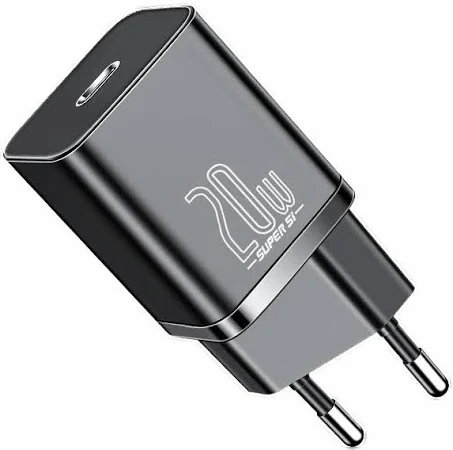 Сетевое зарядное устройство быстрое Baseus Super Si Quick Charger Type-C 20W PD, CCSUP-D01, черный
Сетевое зарядное устройство быстрое Baseus Super Si Quick Charger Type-C 20W PD, CCSUP-D01, черный