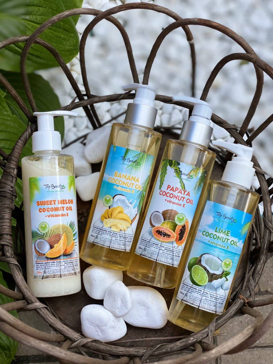 Ароматизированное масло для лица, тела и волос Top Beauty с дозатором 200 мл Banana-Coconut
Ароматизированное масло для лица, тела и волос Top Beauty с дозатором 200 мл Banana-Coconut