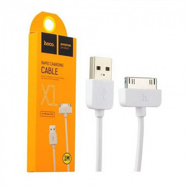 Кабель Hoco X1 USB - 30-pin 2.4A 1m провод для зарядки телефона айпада 30 пин1 метр белый
Кабель Hoco X1 USB - 30-pin 2.4A 1m провод для зарядки телефона айпада 30 пин1 метр белый
