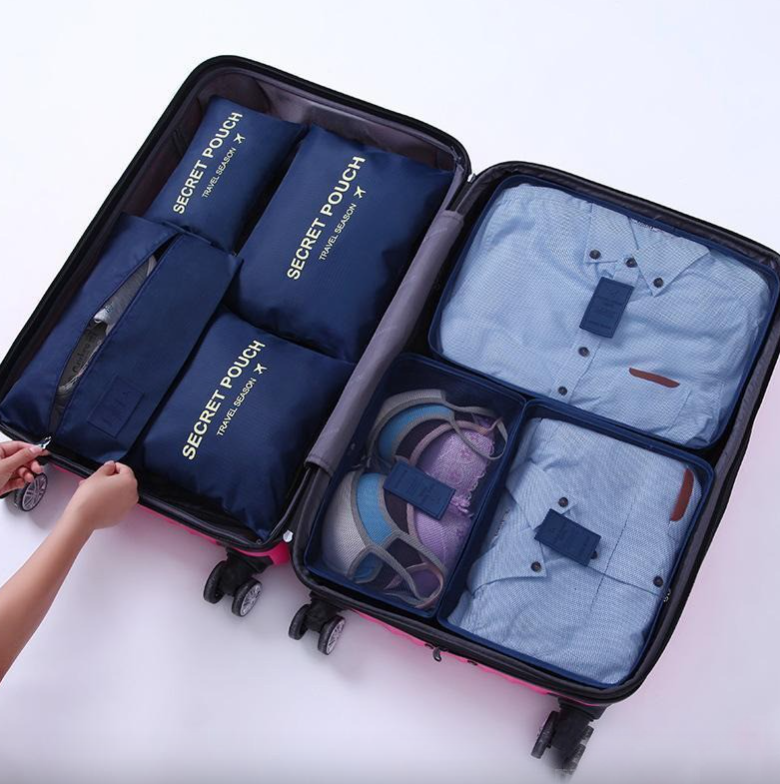 Набор дорожных органайзеров 6 штук (3 * косметички + 3 * сумки) Laundry Pouch Travel, синий
Набор дорожных органайзеров 6 штук (3 * косметички + 3 * сумки) Laundry Pouch Travel, синий