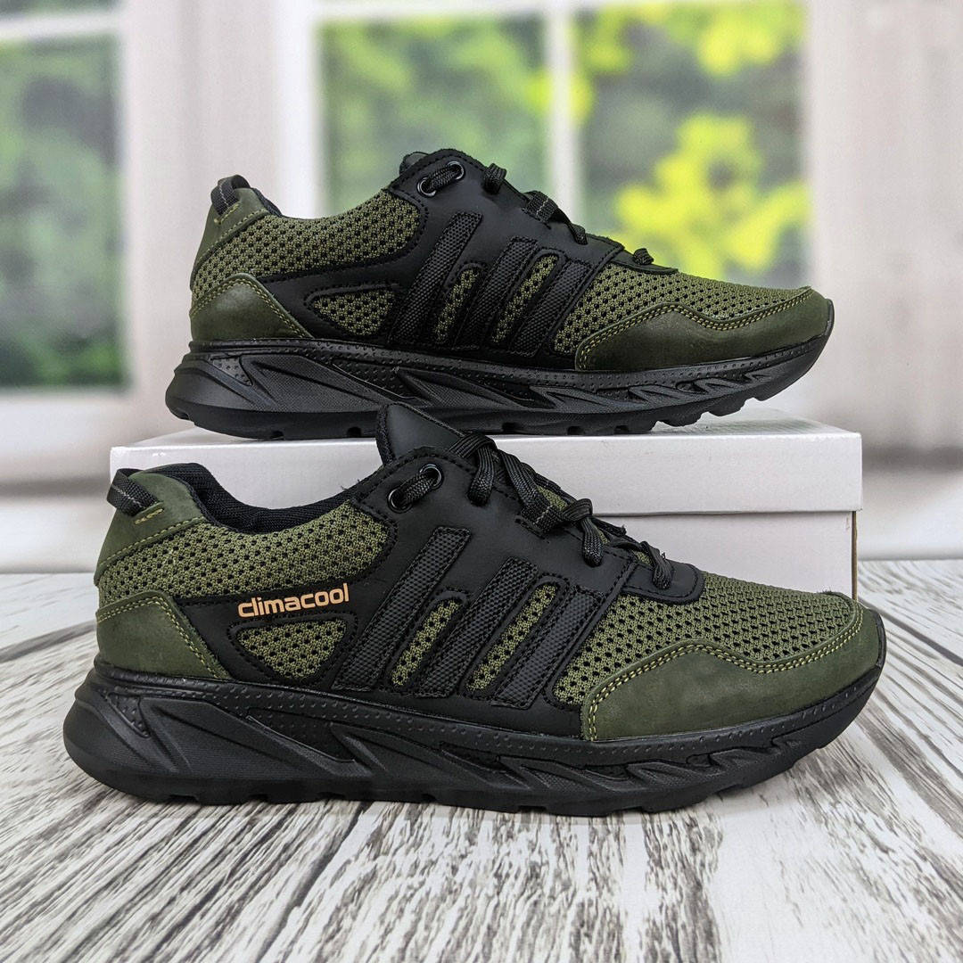 Кроссовки мужские тактические цвета хаки натуральная кожа плюс сетка 
Кроссовки мужские тактические цвета хаки натуральная кожа плюс сетка