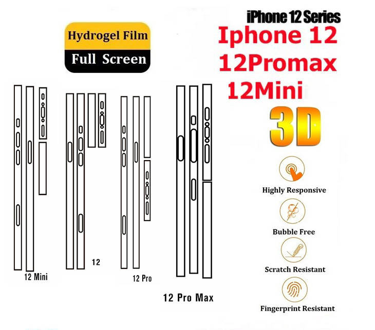 Гидрогелевая пленка Apple iPhone 12/12pro/12max все модели Бронированная гидрогель на бока телефона прозрачная
Гидрогелевая пленка Apple iPhone 12/12pro/12max все модели Бронированная гидрогель на бока телефона прозрачная
