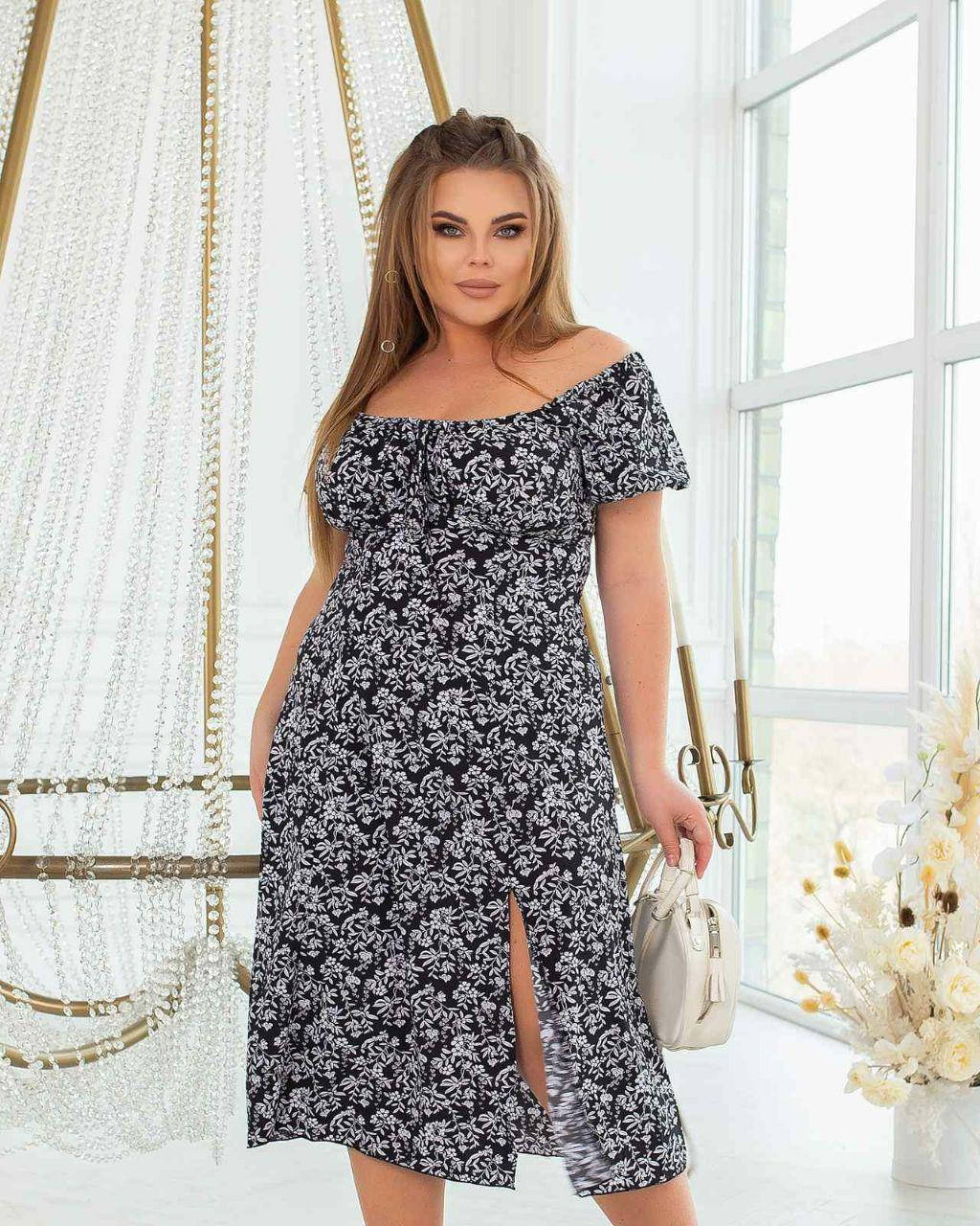 Женское лёгкое платье с завязкой на груди , ткань : прада , большие размеры СИ-2028 
Женское лёгкое платье с завязкой на груди , ткань : прада , большие размеры СИ-2028