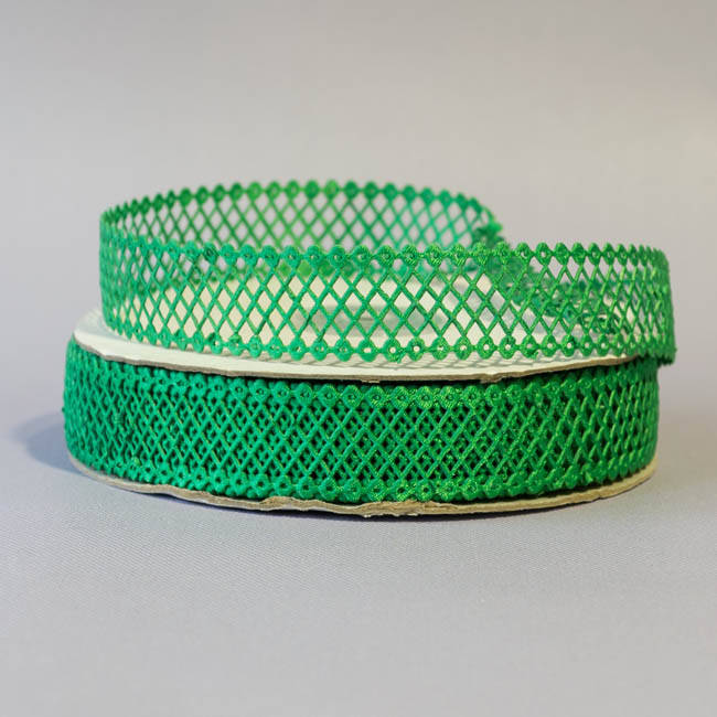 Тесьма атласная сетка 2 см зеленый ТА-сетка-16, Зелёный 
Тесьма атласная сетка 2 см зеленый ТА-сетка-16, Зелёный