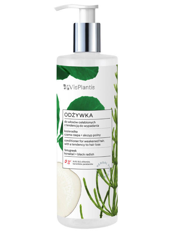 Кондиціонер проти випадіння волосся з екстрактом хвоща та чорної ріпи 400 мл Vis Plantis
Кондиціонер проти випадіння волосся з екстрактом хвоща та чорної ріпи 400 мл Vis Plantis