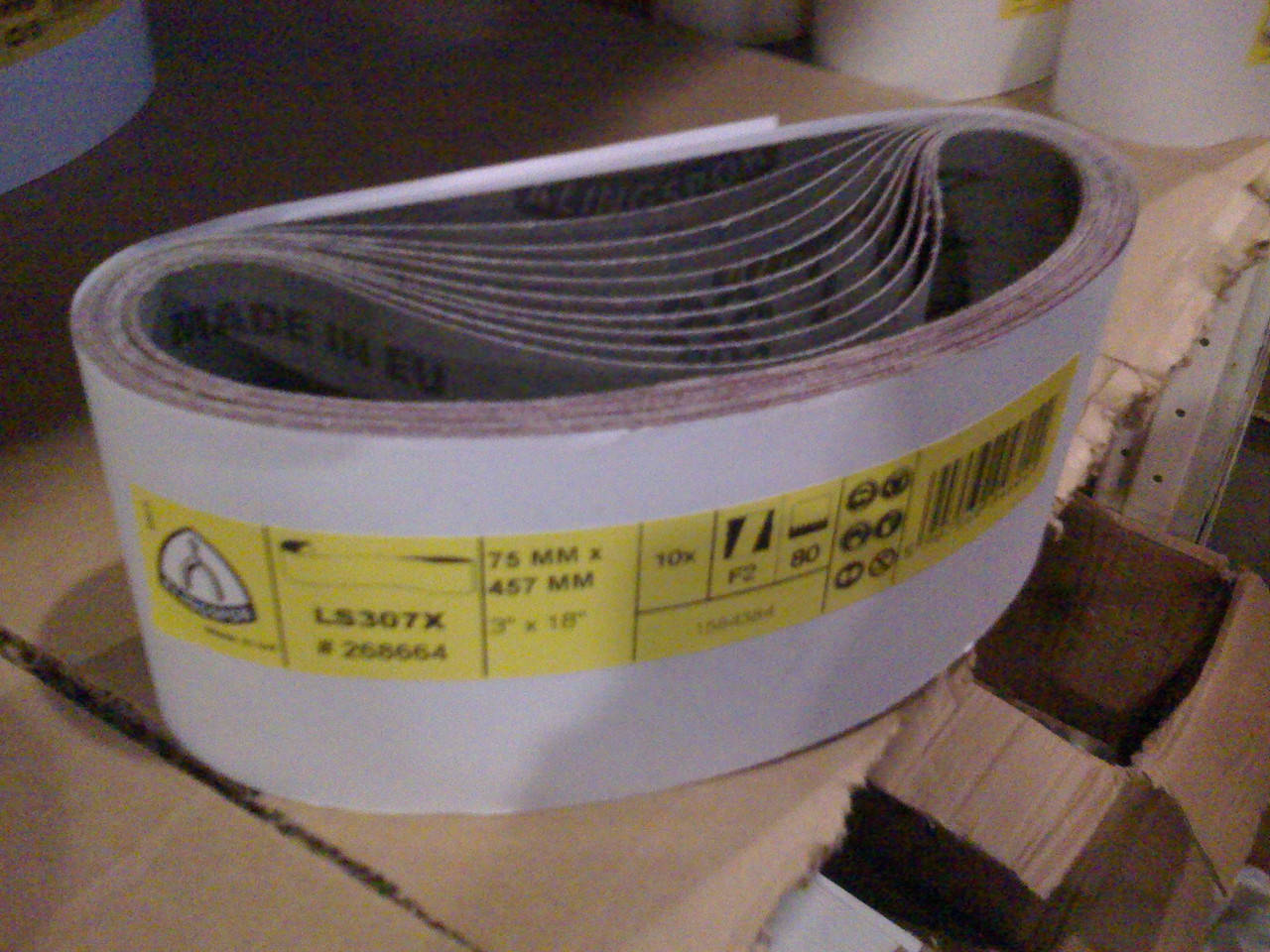 LS 307 X Klingspor 75x457 p150 лента шлифовальная 268687
LS 307 X Klingspor 75x457 p150 лента шлифовальная 268687