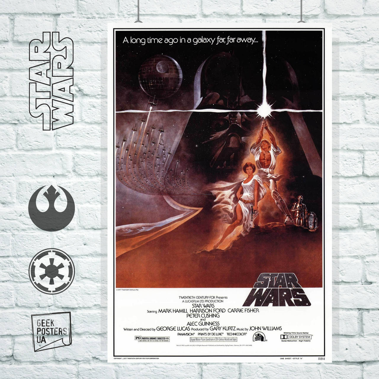 Постер Star Wars (1977), Звёздные Войны, ретропостер. Размер 60x88см (A1). Матовая бумага
Постер Star Wars (1977), Звёздные Войны, ретропостер. Размер 60x88см (A1). Матовая бумага