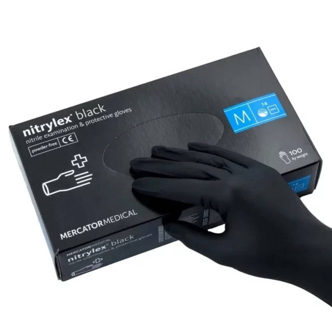 Перчатки нитриловые " Mercator Medical" nitrylex black размер М 1 шт (заказ от 100 штук)
Перчатки нитриловые " Mercator Medical" nitrylex black размер М 1 шт (заказ от 100 штук)