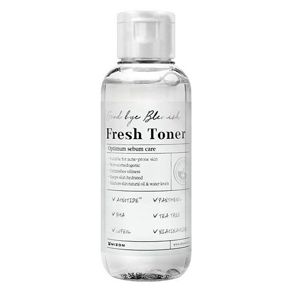 Веганский антибактериальный тоник для проблемной кожи Mizon Good Bye Blemish Fresh Toner 120 мл
Веганский антибактериальный тоник для проблемной кожи Mizon Good Bye Blemish Fresh Toner 120 мл