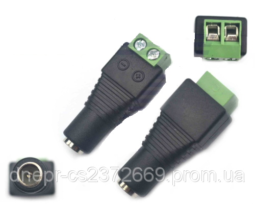 Штекер питания Power jack 5,5mm "мама" - клемма 2pin для светодиодной ленты и блоков питания
Штекер питания Power jack 5,5mm "мама" - клемма 2pin для светодиодной ленты и блоков питания