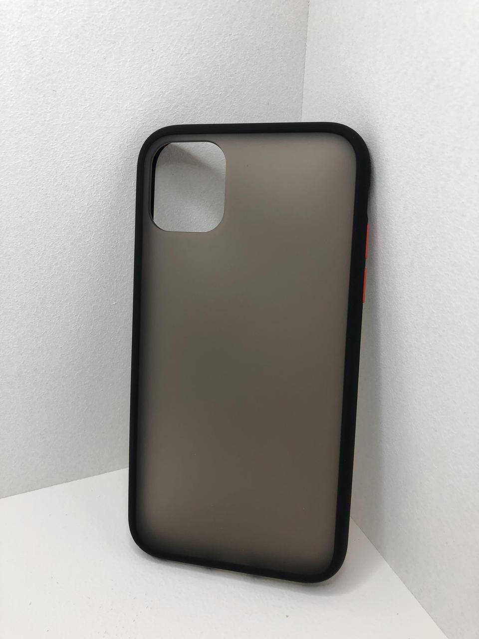 Чехол накладка для iPhone 11(Черный)с матовой прозрачной частью бампер ударопрочный в твердом корпусе
Чехол накладка для iPhone 11(Черный)с матовой прозрачной частью бампер ударопрочный в твердом корпусе