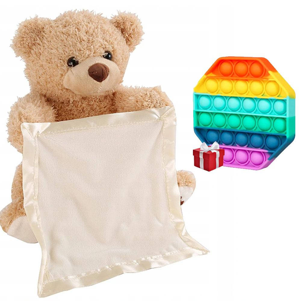 Детская мягкая игрушка Говорящий мишка 30 см Peekaboo Bear + Подарок Антистресс Pop it / Игрушка Пикабу, Коричневый
Детская мягкая игрушка Говорящий мишка 30 см Peekaboo Bear + Подарок Антистресс Pop it / Игрушка Пикабу, Коричневый