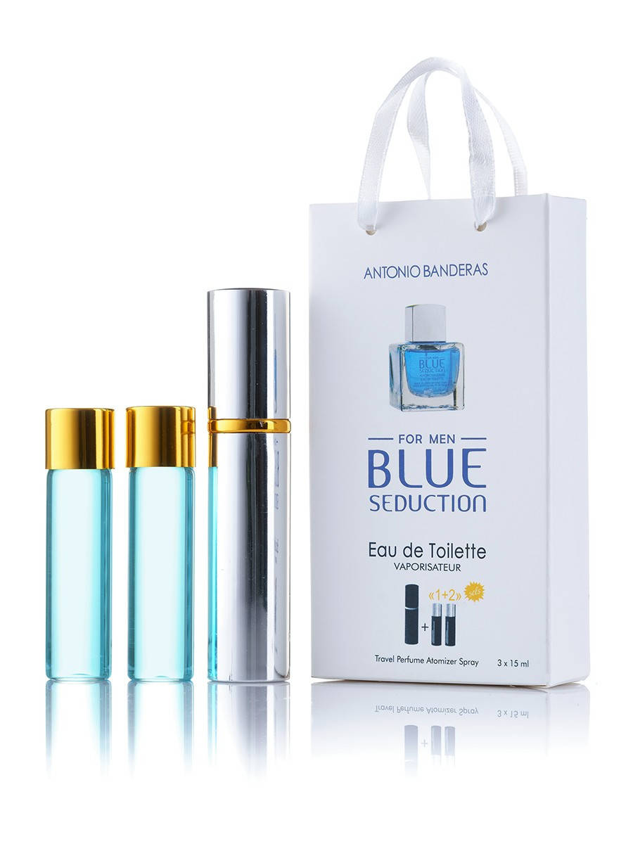 Antonio Banderas Blue Seduction men 3х15ml мини в подарочной упаковке
Antonio Banderas Blue Seduction men 3х15ml мини в подарочной упаковке