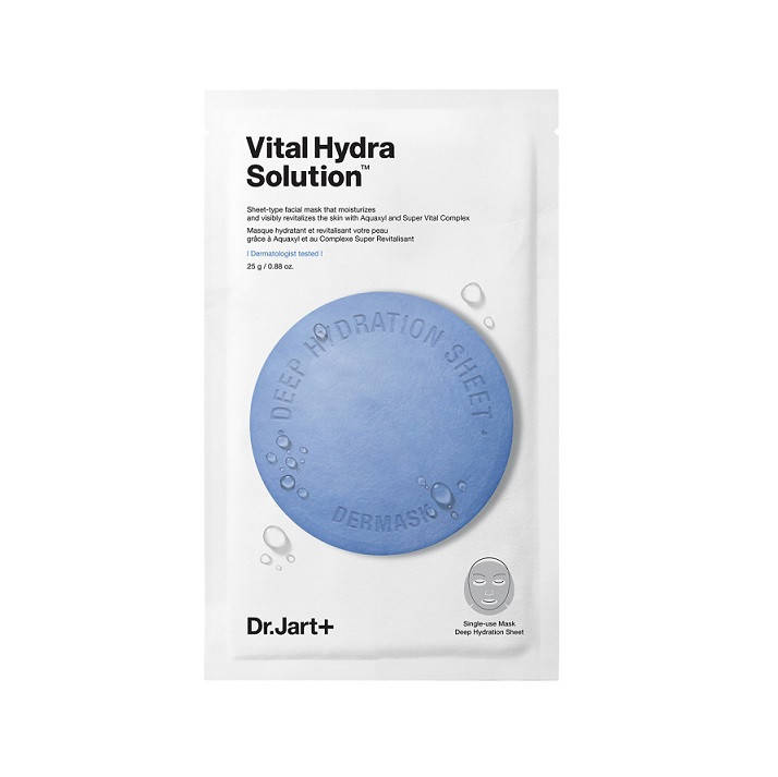 Тканевая маска увлажняющая с гиалуроновой кислотой DR.JART+ Dermask Water Jet Vital Hydra Solution 25g
Тканевая маска увлажняющая с гиалуроновой кислотой DR.JART+ Dermask Water Jet Vital Hydra Solution 25g