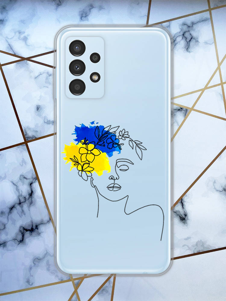 Прозрачный чехол для Samsung Galaxy A13 4G с патриотическим дизайном "Украинка Арт" принт 3
Прозрачный чехол для Samsung Galaxy A13 4G с патриотическим дизайном "Украинка Арт" принт 3