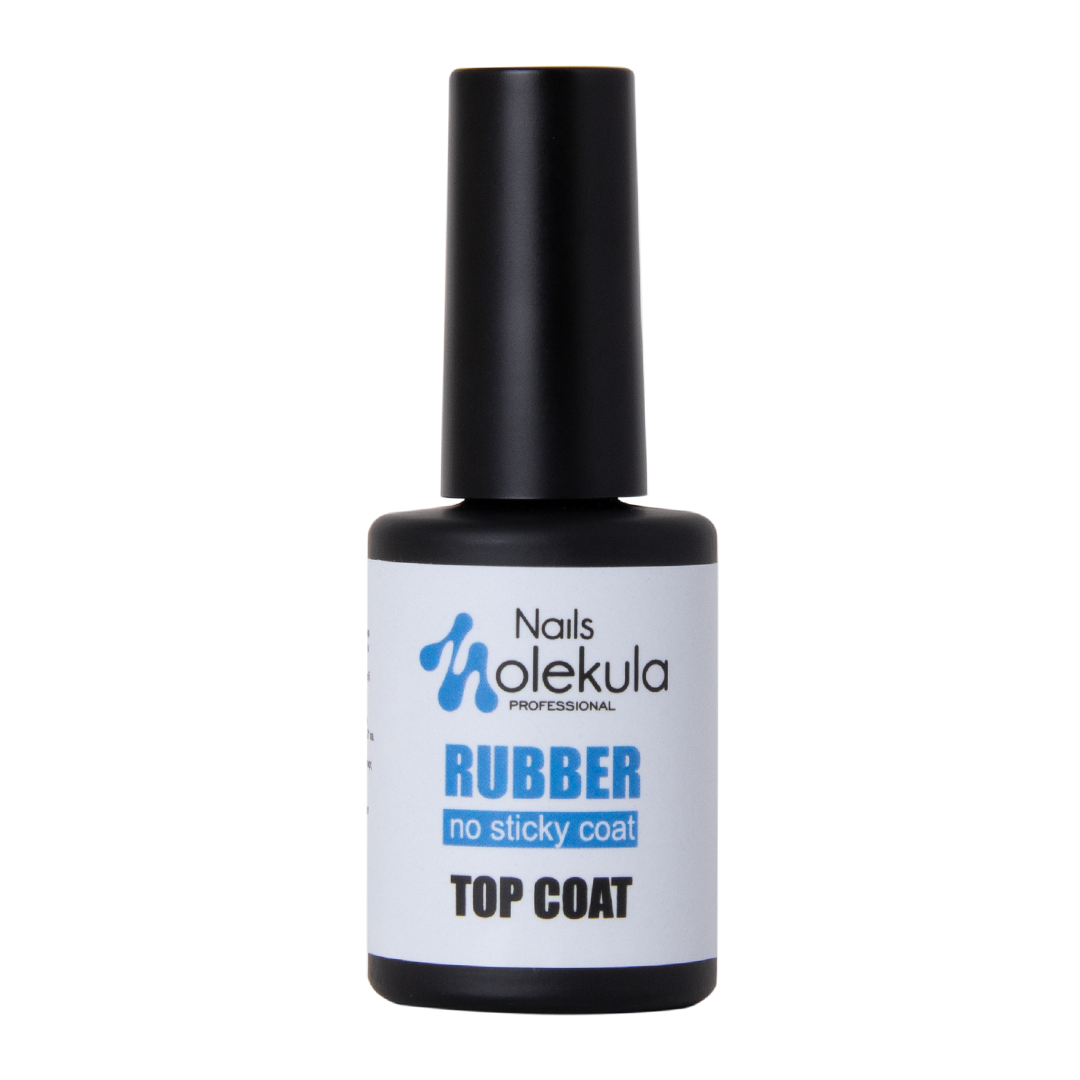 Топ каучуковый для гель лака без липкого слоя Nails Molekula Top Coat Rubber No Sticky, 12 мл
Топ каучуковый для гель лака без липкого слоя Nails Molekula Top Coat Rubber No Sticky, 12 мл
