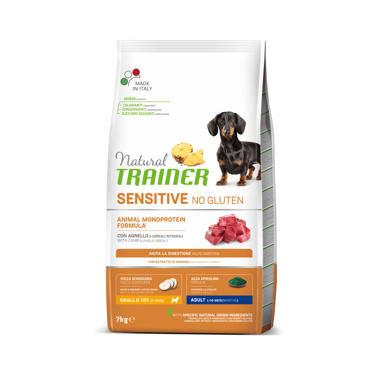 Сухой корм Trainer (Трейнер) Dog Sensitive Small&Toy Adult Mini для взрослых собак мелких пород с ягненком, 7
Сухой корм Trainer (Трейнер) Dog Sensitive Small&Toy Adult Mini для взрослых собак мелких пород с ягненком, 7