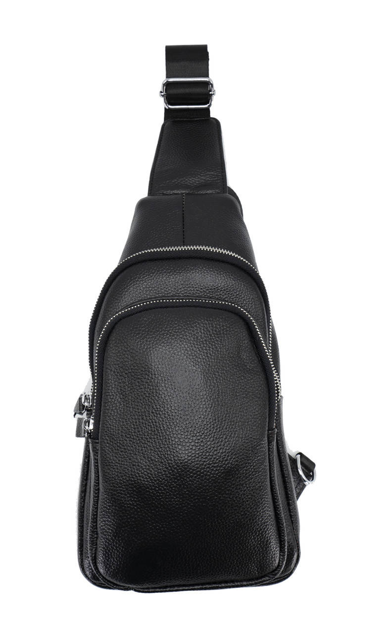 Мужская кожаная сумка слинг через плечо NiceBags V031532 - Черная, Черный
Мужская кожаная сумка слинг через плечо NiceBags V031532 - Черная, Черный