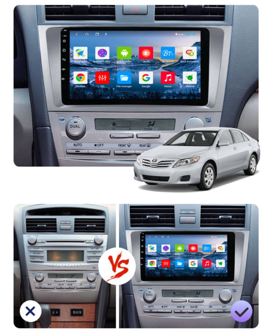 Штатная Android Магнитола на Toyota Camry 40, 2006-2011 Model 3G-WiFi-solution 2/32 ГБ
Штатная Android Магнитола на Toyota Camry 40, 2006-2011 Model 3G-WiFi-solution 2/32 ГБ