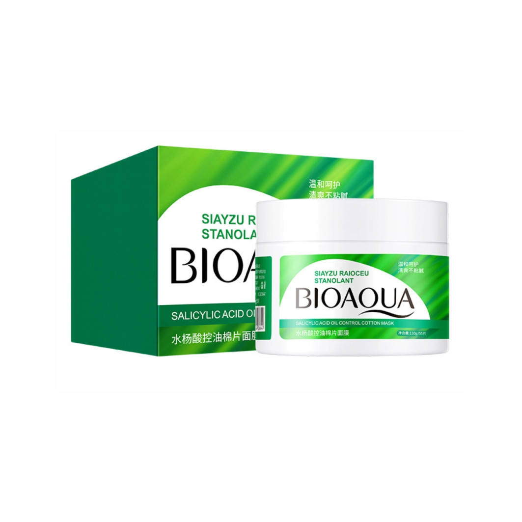 Маска-диски от прыщей и воспалений c салициловой кислотой Bioaqua Salicylic Acid Acne Oil Control Cotton Mask
Маска-диски от прыщей и воспалений c салициловой кислотой Bioaqua Salicylic Acid Acne Oil Control Cotton Mask